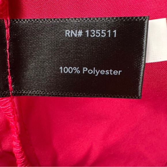 Boston Proper Maxi Dress Mixed Media Lace Pom Pom Sleeveless Hot Pink Size L - Picture 9 of 15